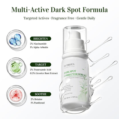 Dark Spot Remover for Face, 5% Niacinamide + 2% Tranexamic Acid, 1.7 FL OZ
