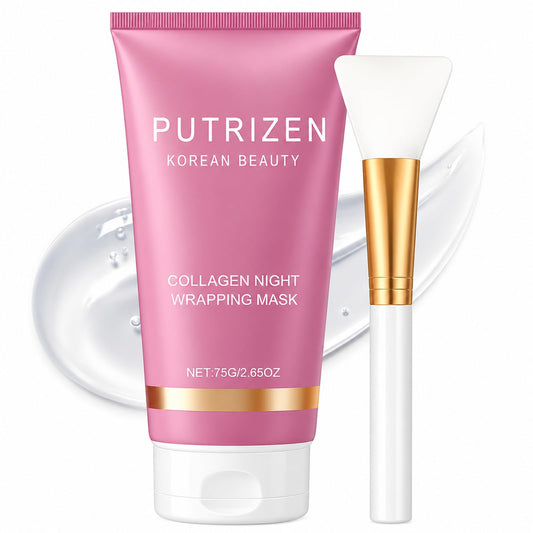 PUTRIZEN Korean Collagen Wrapping Peel-Off Mask: 15-20 Min Glow & Hydration