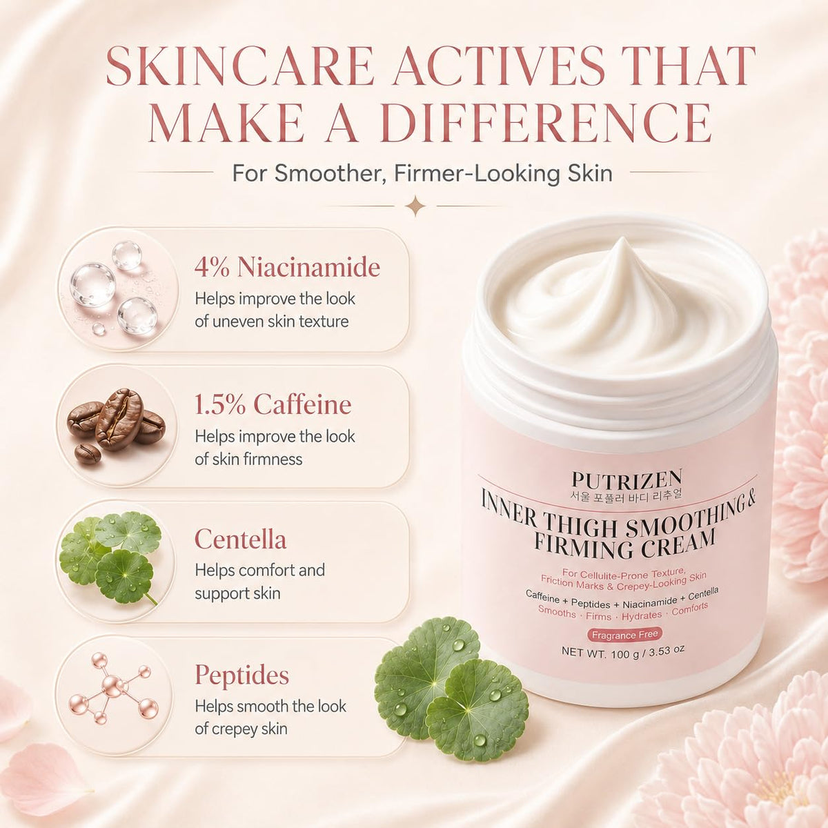 Inner Thigh Firming Cream: Cellulite Care for Smooth-Looking Skin