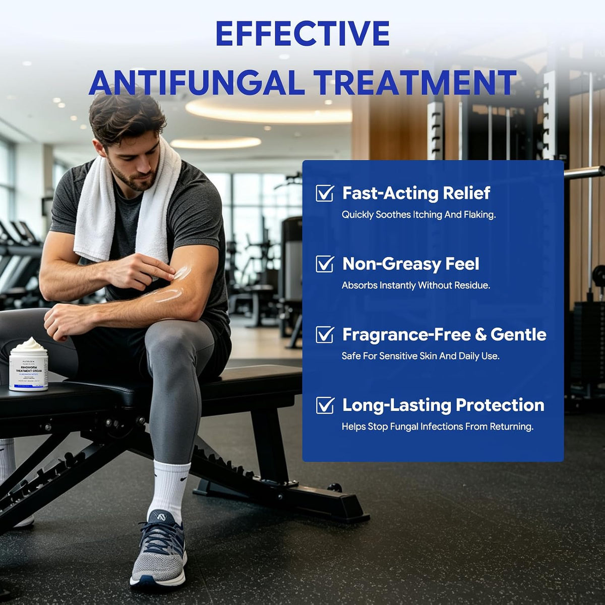 Antifungal Ringworm Treatment Cream: Miconazole Nitrate 2%