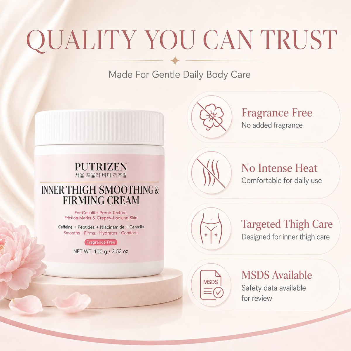 Inner Thigh Firming Cream: Cellulite Care for Smooth-Looking Skin